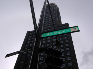 Michican Ave outside the center