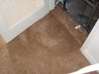 Wet carpet upstairs